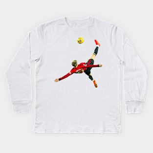 Alejandro Garnacho Bicycle Kick Kids Long Sleeve T-Shirt